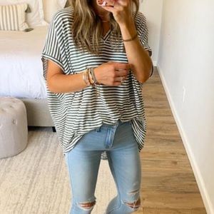 Talulah Downtime Stripped T Olive